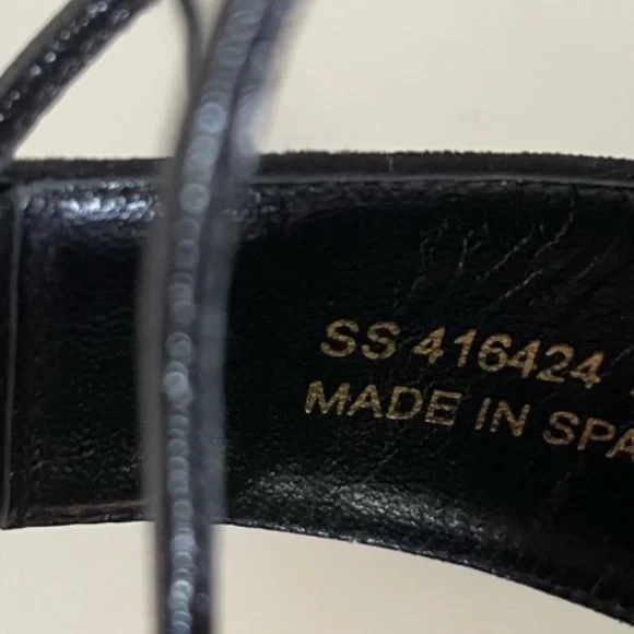 AUTHENTIC YSL SUEDE LACE UP WEDGES - Picture 14 of 14